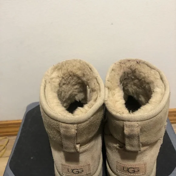 UGG 1016222 Classic Mini II Women's Chestnut Winter Ankle Boots Size 8 - Picture 7 of 14